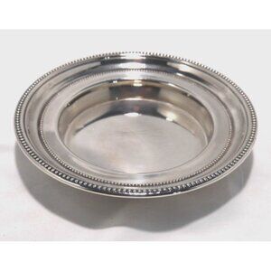 Vintage TOWLE silverplate round dish, bowl 7.25" wide